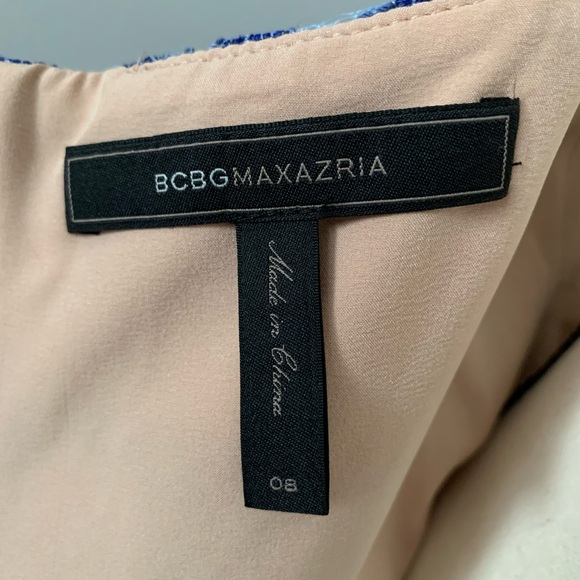 BCBG Max Azria Lace Overlay Midi Dress size 8 - Picture 3 of 16